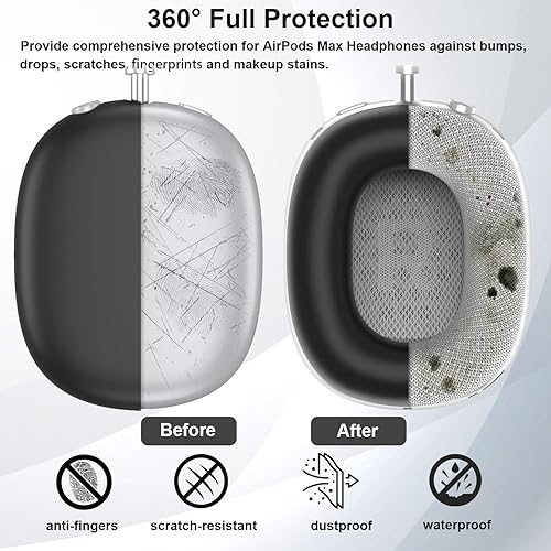 Miniatura 3 de Funda de silicona para auriculares AirPods Max, funda antiarañazos para las orejeras, cubierta para auriculares y diadema para AirPods Max,