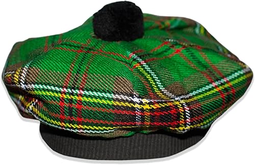 Sombrero escocés KT Scottish Traditional Tam o' Shatner Tammy Hat compuesto de lana acrílica de tartán
