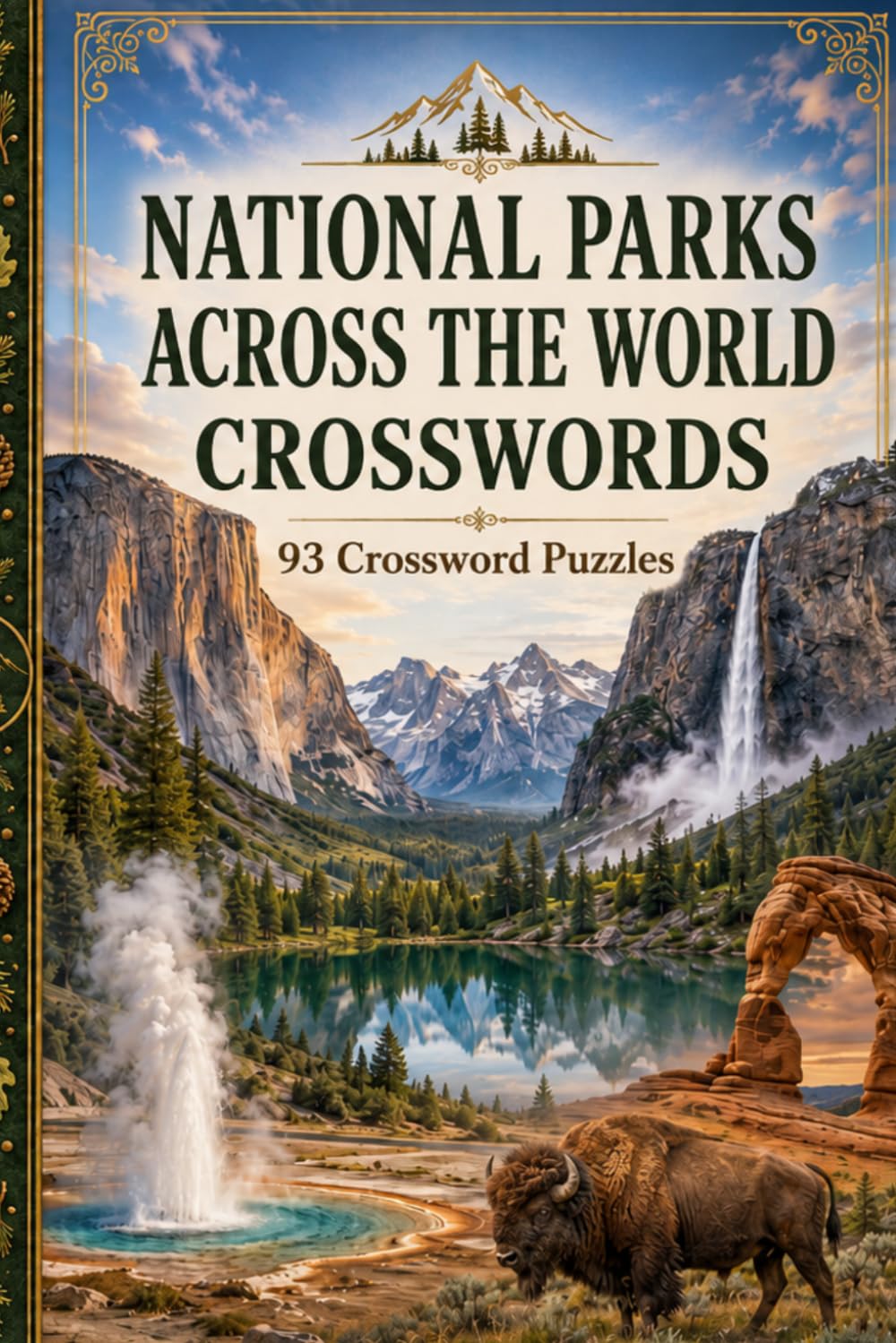 National Parks Across the World Crosswords: 93 Crossword Puzzles: 93 Crossword Puzzles: 6x9 Inches, 186 Pages | Solutions Included|