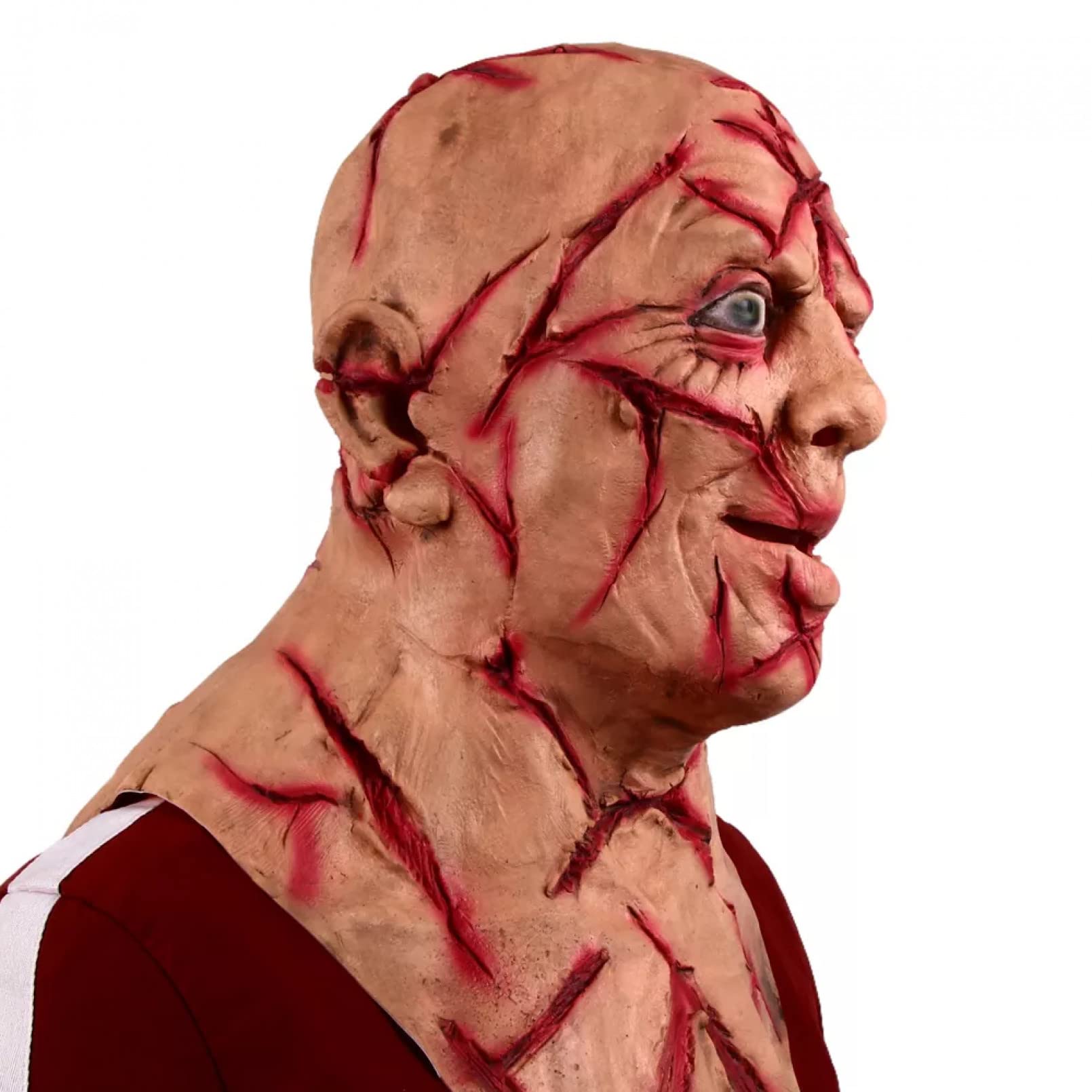 Maska na halloween Horror maska ​​Halloween straszna krwawa blizna twarz przebranie zaopatrzenie firm przebranie na karnawał akcesoria little surprise