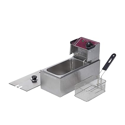 Andrew James Stainless Steel 4 Liters Deep Fat Fryer - Power 2 Kw, 1 Year Warranty