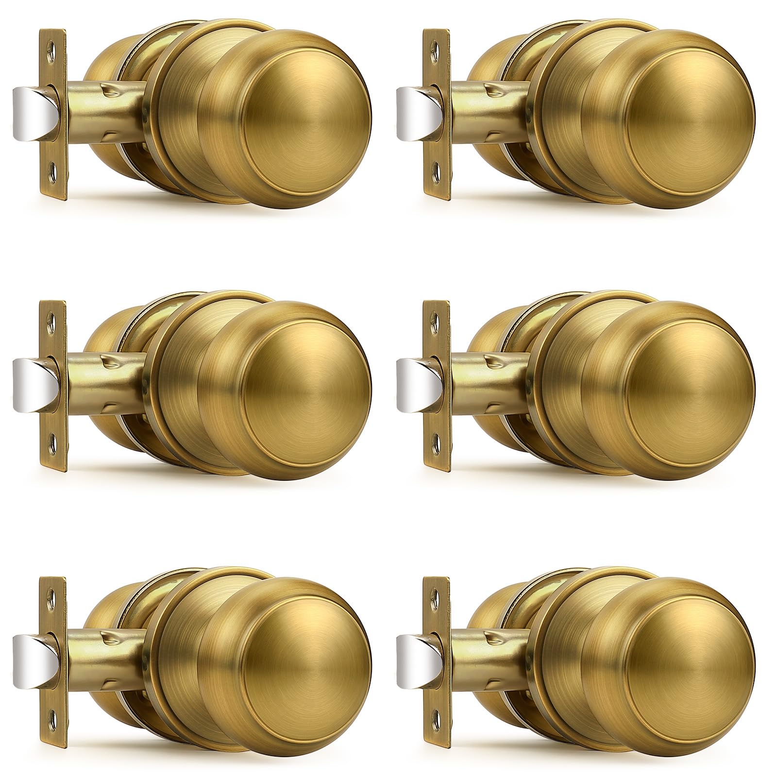 Probrico Matte Black Door Knobs - 10 Pack -30