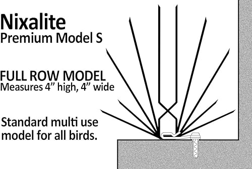 Miniatura 3 de Nixalite Bird Spike Wildlife Barrier Kit (10ft, 5-2ft Strips)