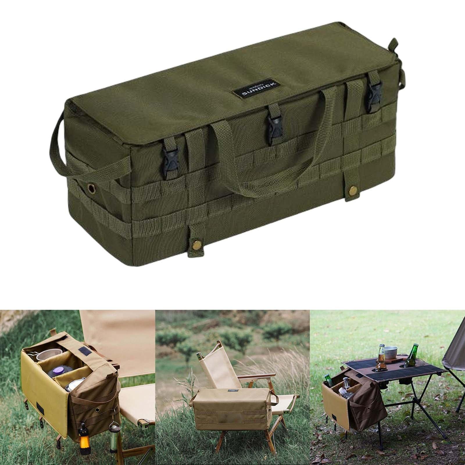 Borsa Portaoggetti Pieghevole da Campeggio per Impieghi Gravosi, Organizer Laterale per Braccioli