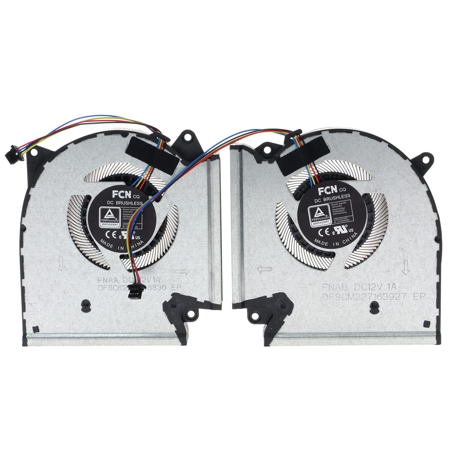 Ersatz-CPU- und GPU-Lüfter für Asus ROG Strix G513IM G513QR G513QM G513IR G513Q G533QM G533QR G533QS G713IM G713IR G713QM G713QR G733QS G733QSA G7733QM G733QR PX713QM 12V FNAA 13NR0540P02011