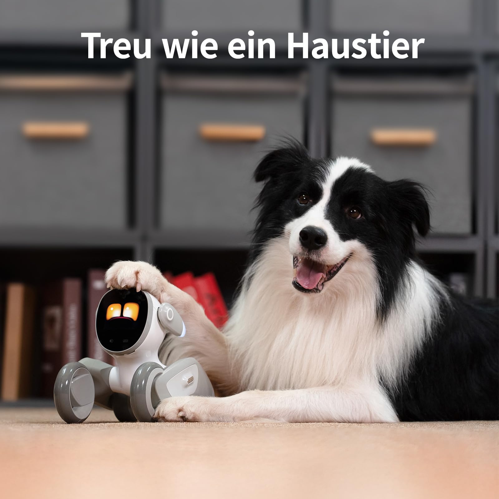 Loona KEYI Premium Haustier-Roboter mit Ladestation (Smarte AI ChatGPT-4o, Stimmen- & Gestensteuerung, Echtzeit-Interaktion, Heimüberwachung)