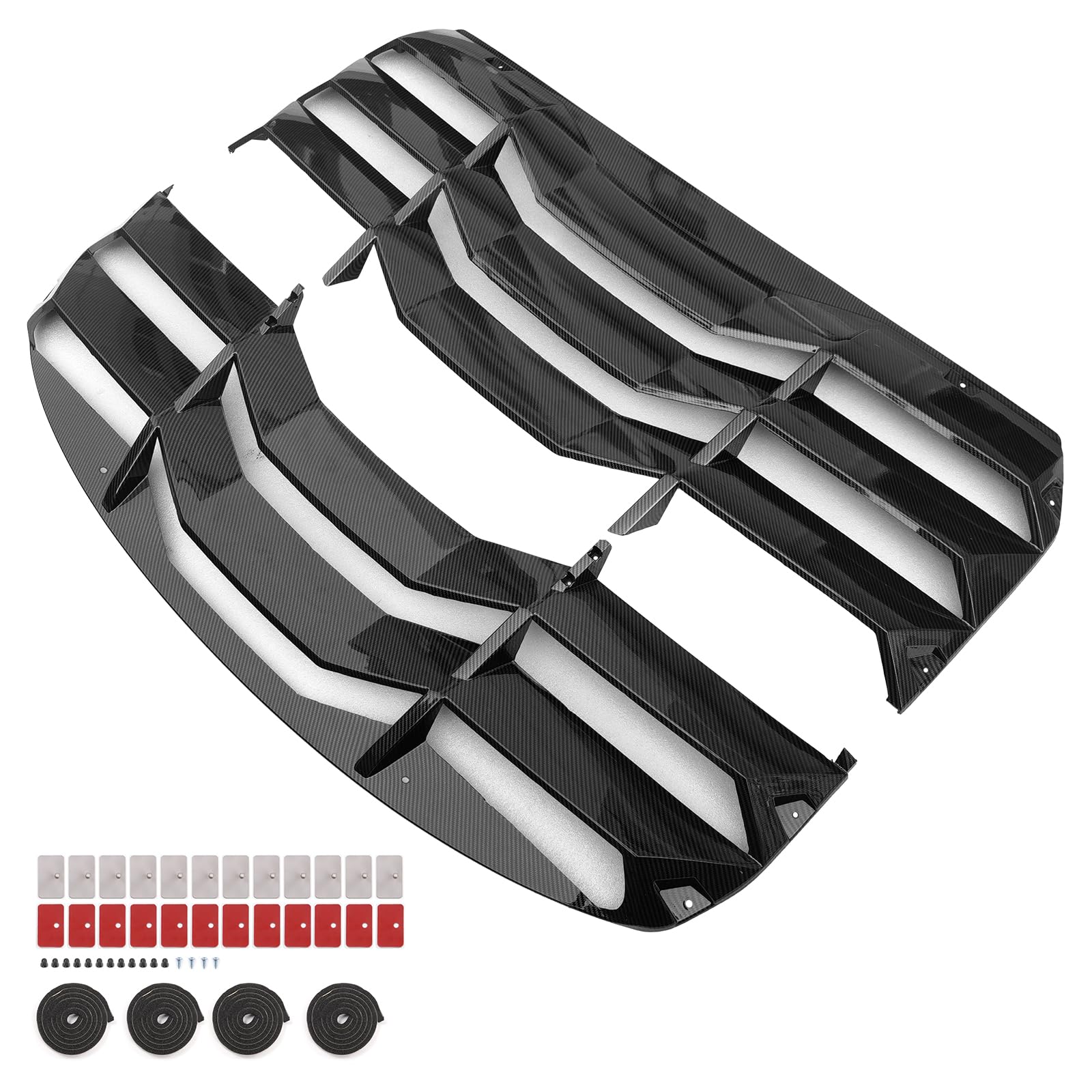 Amazon.com: IKON MOTORSPORTS Rear Window Louver Compatible with