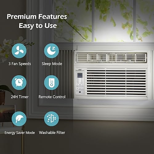 Miniatura 3 de Arctic King 10,000 BTU Window Air Conditioner, Cools up to 450 Sq. Ft, with Digital Panel and Remote Control, Easy Installation, for House,