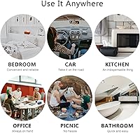 Vista 6 de Funda de cuero para caja de pañuelos, moderna, decorativa, de piel sintética, rectangular, organizador para encimera de tocador, mesitas de noche