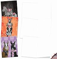 Vista 2 de The Best Card Company Juego surtido de cajas de tarjetas de felicitación en blanco, incluye 20 tarjetas + sobres, 10 diseños únicos, perfecto