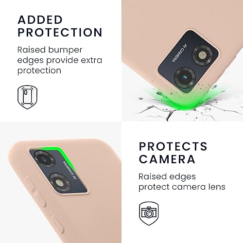 Miniatura 3 de kwmobile Funda compatible con Motorola Moto E13 - Funda protectora de silicona TPU suave y delgada - remolino de coco
