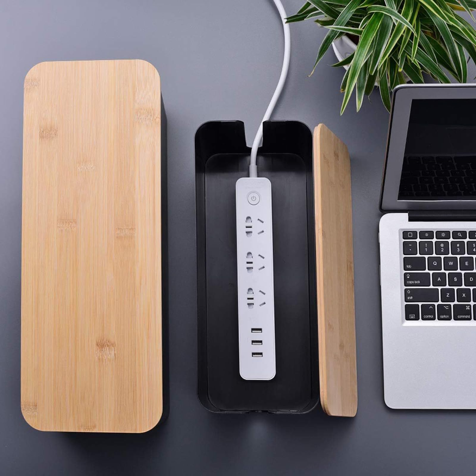 【2個セット】配線や電源ケーブルを隠せる大中型コード収納ボックスセット Amazon.co.jp: ケーブルボックス 中&大型 2個セット コード収納