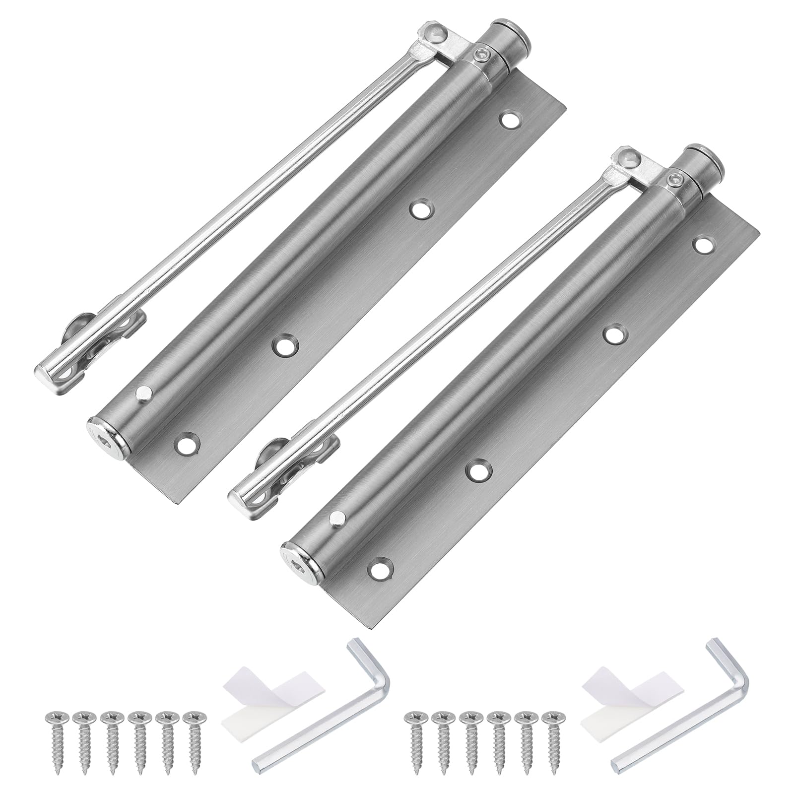 Ferme-porte automatique en acier inoxydable uxcell réglable pour porte de 20-40 kg