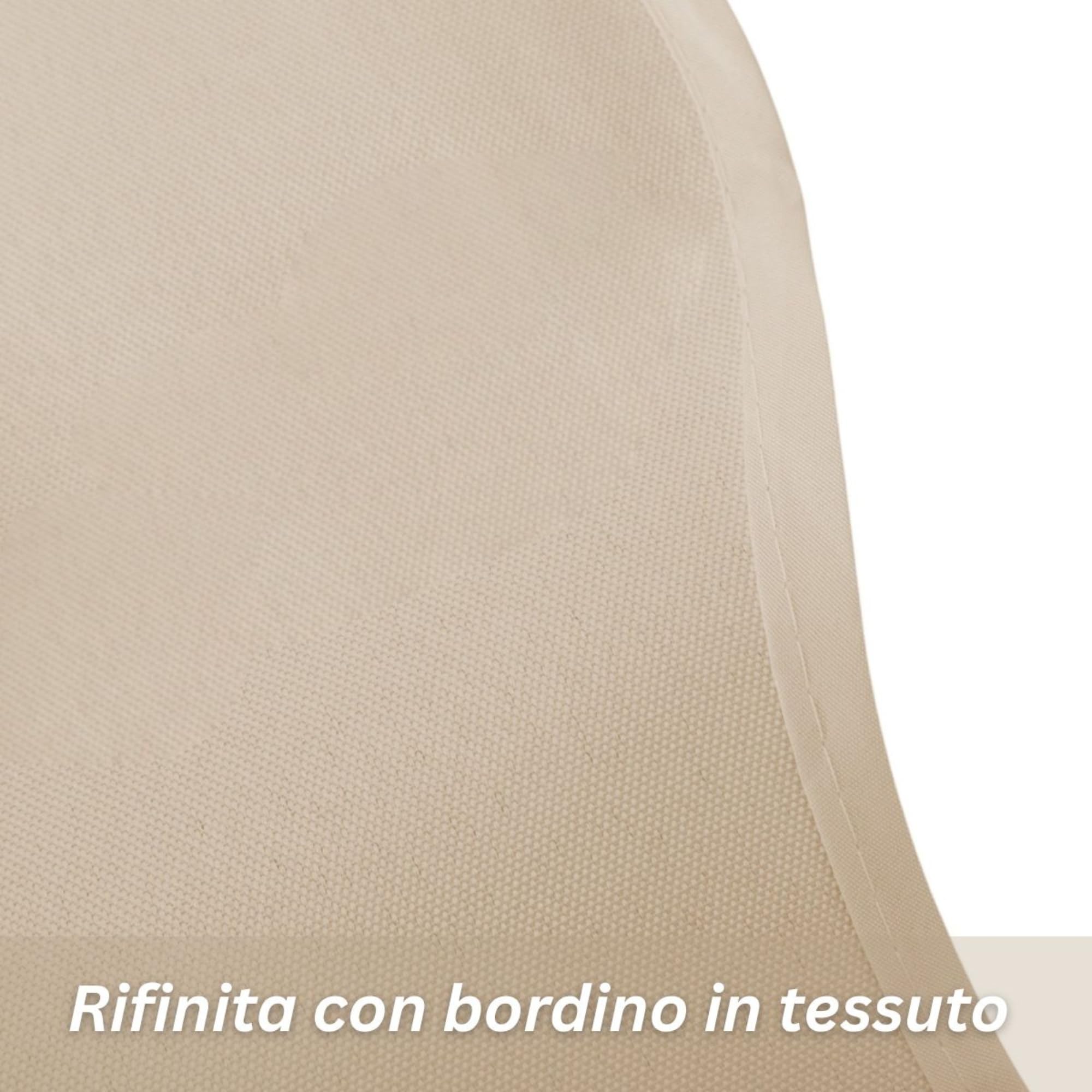 Caritex Tenda Da Sole per Esterno, Con Anelli, Tende da Sole per Balconi, 290x290 cm, Facile Montaggio, in Tessuto Duraturo e Resistente, Tinta Unita Beige, R116 Vulcano