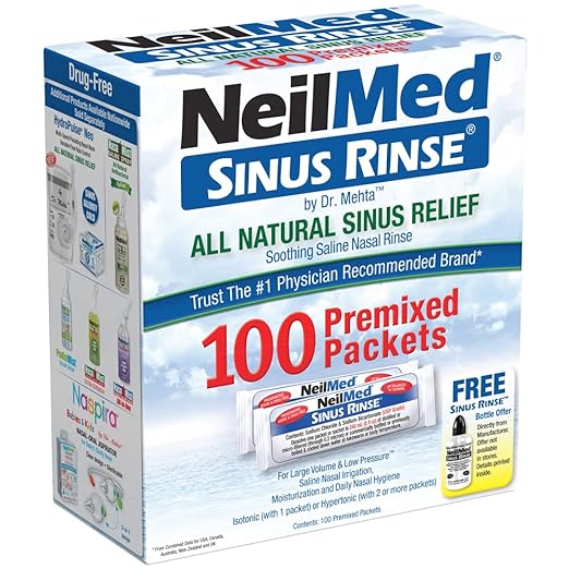 NeilMed's Sinus Rinse 100 Pre-Mixed Packets