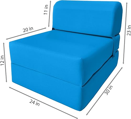 Miniatura 347 de Sofá cama plegable color gris de espuma, 6 pulgadas. Grosor x 32 pulgadas, ancho x 70 pulgadas. Cama de Invitados, cama plegable con espuma de alta