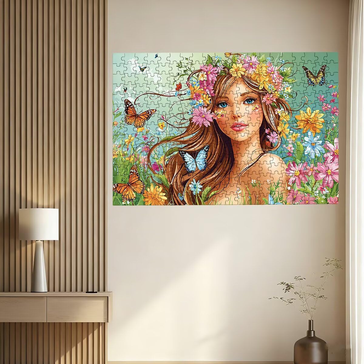 Puzzle 3000 sztuk anime drewniane puzzle kwiat klasyczne puzzle wyzwanie dla całej rodziny zabawki puzzle litery na plecach oryginalne prezenty dla mężczyzn dekoracja -2439