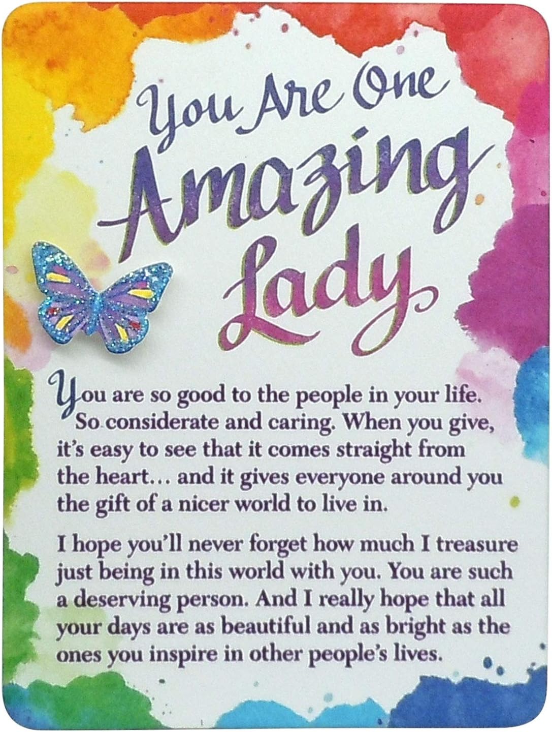 Blue Mountain Arts “For Her” Magnet with Easel Back—Gift for a Mom, Daughter, Sister, Friend, Wife, Grandmother, or Any Woman, 4.9 x 3.6 Inches (You Are One Amazing Lady)