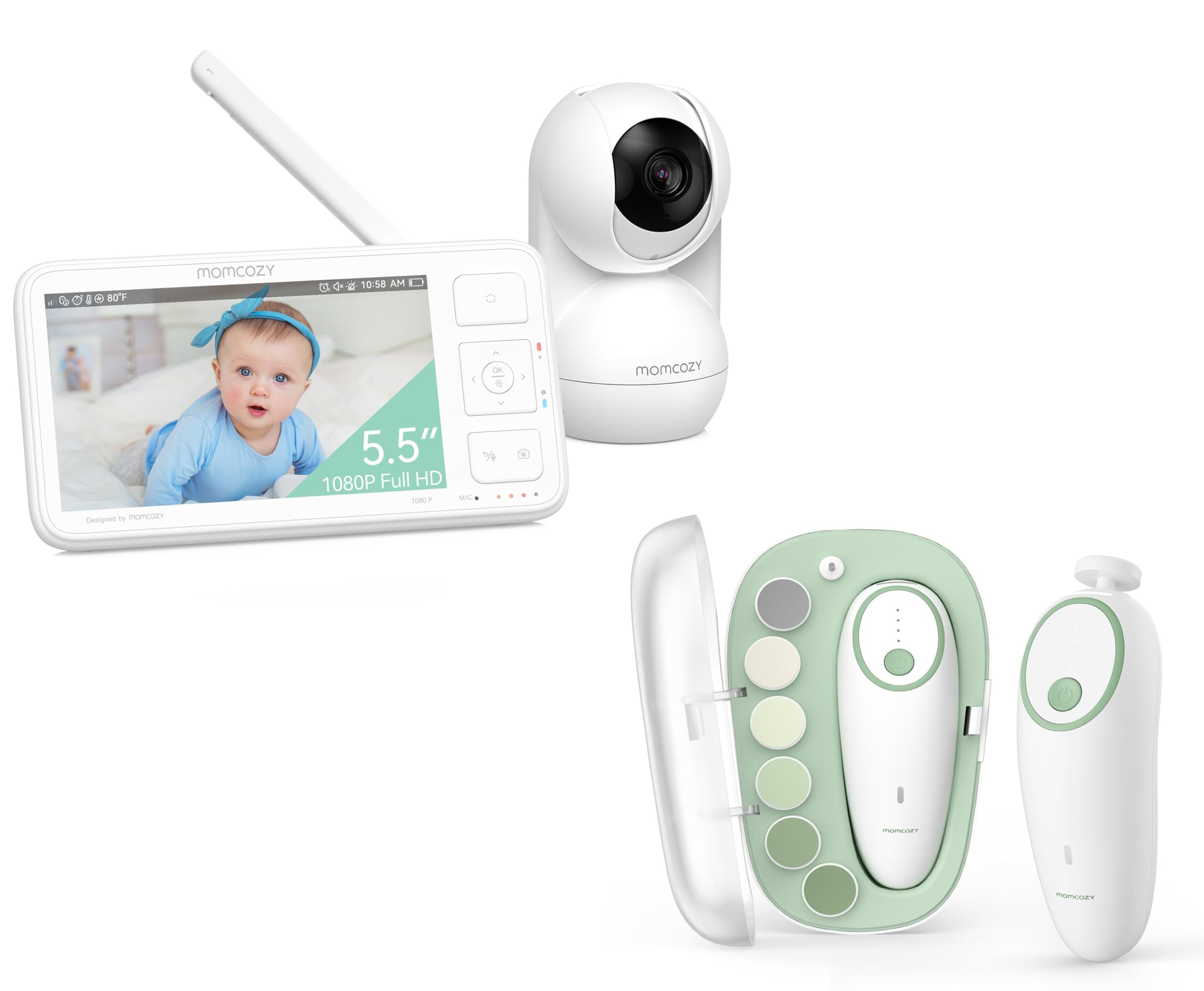 Amazon.com : Momcozy Baby Nail File Electric & Momcozy Video Baby