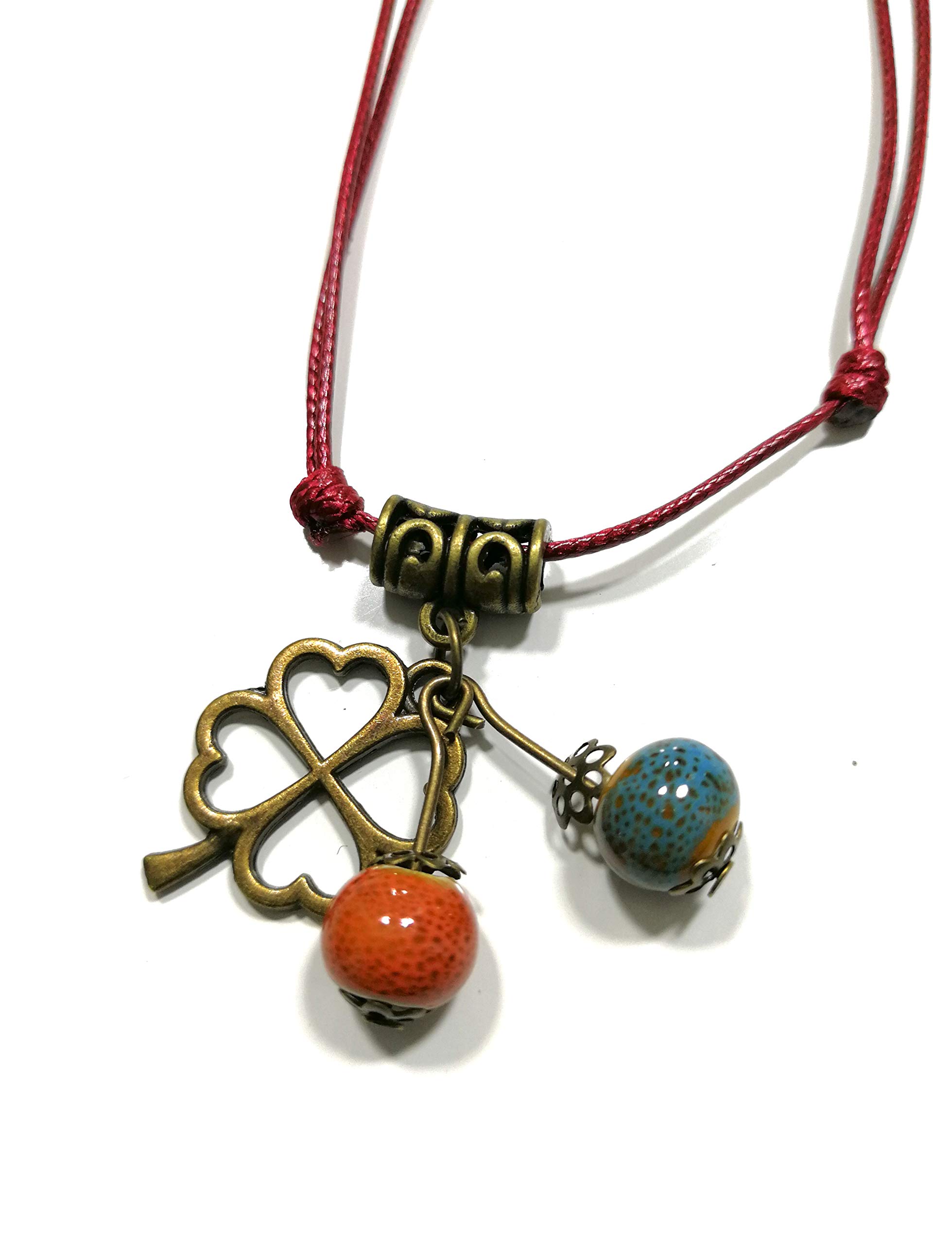 Shanlin Ceramic Beads Pendant Necklace