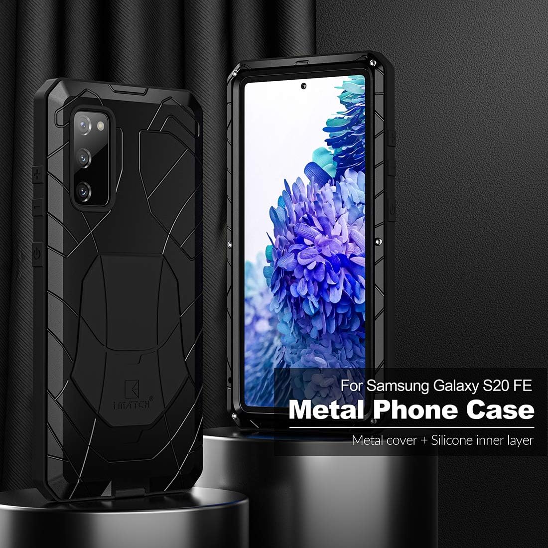 Lіmіtеd Dіѕсоunt Feitenn Samsung S20 FE 5G Metal Case, Galaxy S20 FE 5G Case Heavy Duty, Hard Cover Armor Military Bumper Shockproof Defender Rubber Men Gift Screen Protector for Samsung Galaxy S20 FE 5G 2020 - Black