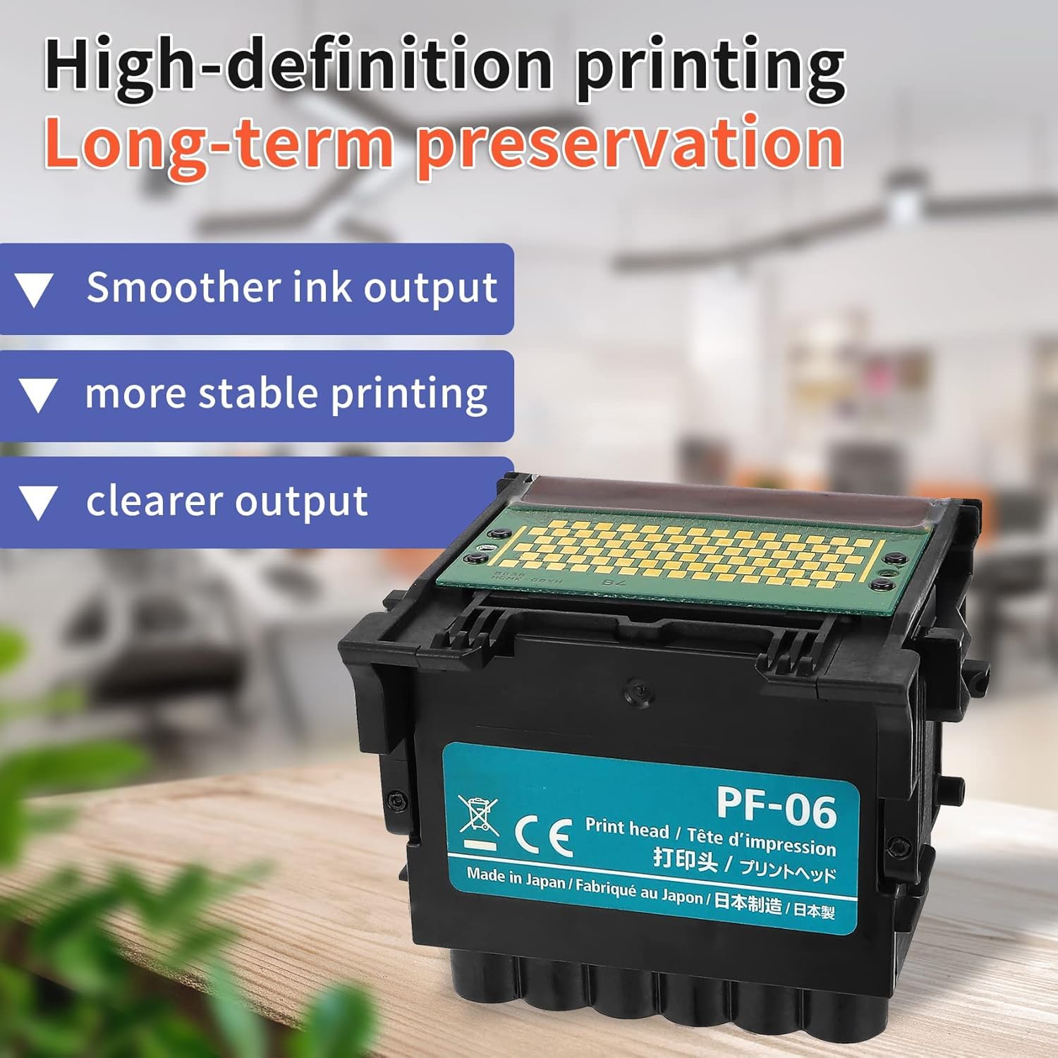 Ademon Tête d'impression Pf-06 compatible Ta-20 Ta-30 TA-5200 TA-5300 TM-200 TM-205 TM-300 TM-305 TM-5205 TM-5305 TX-2000 TX-3000 TX-4000 TX-5200