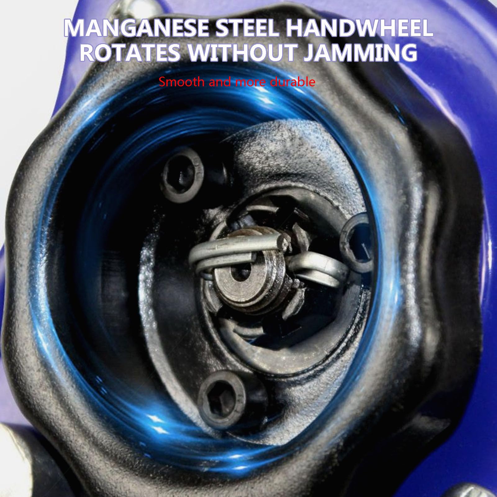 Handhebelkettenzug, Manueller Kettenzug-Windenspanner, mehrere Kapazitäten und Höhen, legierter Manganstahl G80, Doppelbremse(3t 6m)