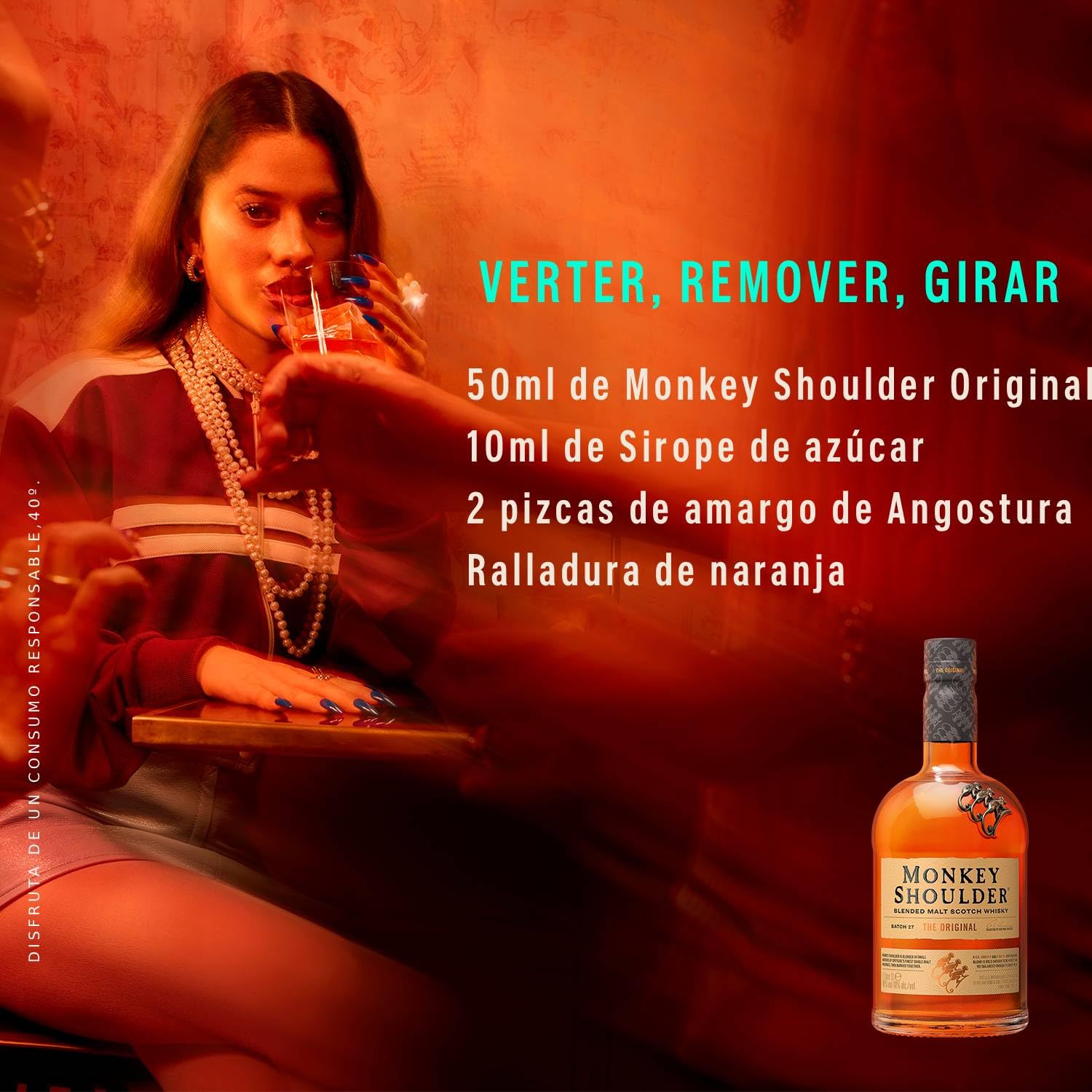 Monkey Shoulder Whisky Escocés 100% Malta, 40% Vol, 700 ml