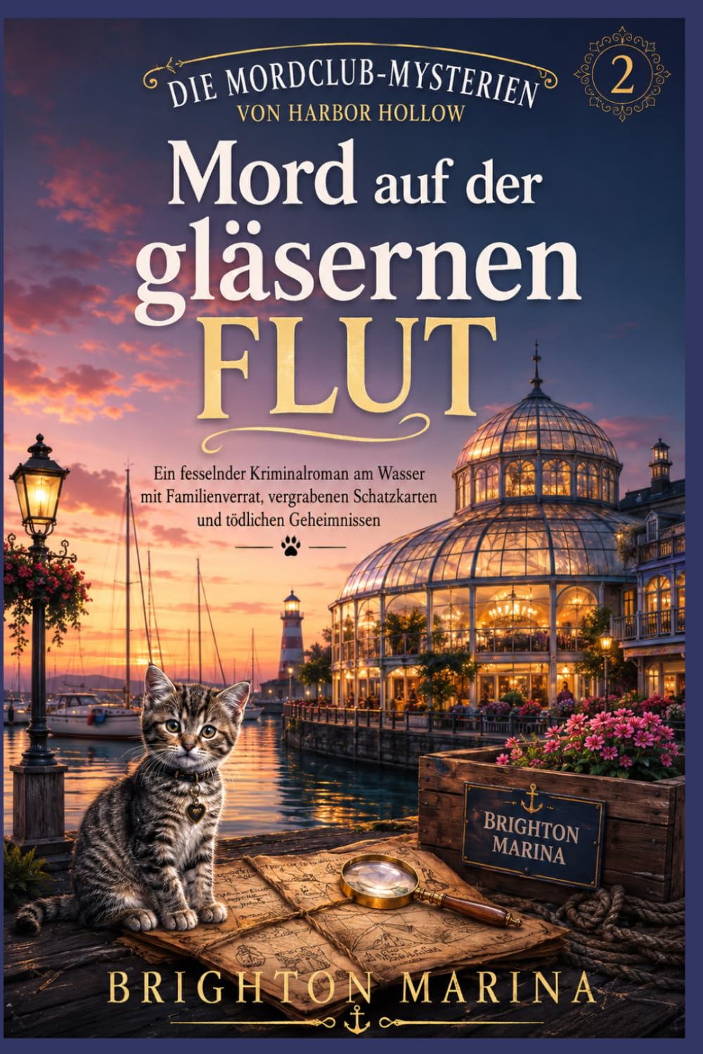Mord auf der gläsernen Flut: Ein fesselnder Kriminalroman am Wasser mit Familienverrat, vergrabenen Schatzkarten und tödlichen Geheimnissen (Buch 2) (Die Mordclub-Mysterien von Harbor Hollow)