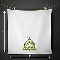 Vista 2 de Let's Put The Rum in Pa Rum PUM PUM Holiday Kitchen Tea Towel