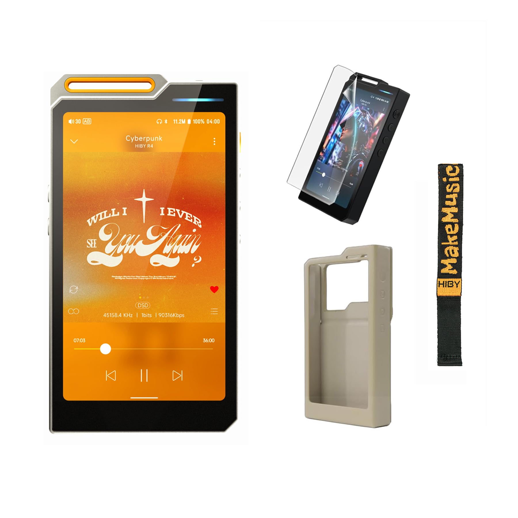 HiBy R4 mp3 mp4 Players Accessories Set Orange