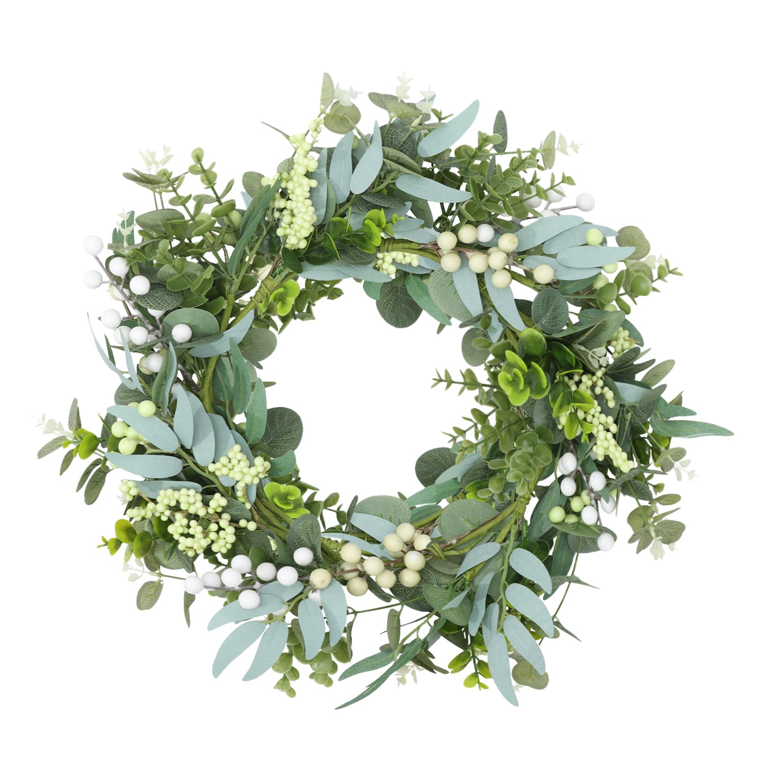 Ghirlande Primavera-estate per la Porta D'ingresso Eucalipto Corone di Benvenuto Artificiale porta Decorazione Appendere per Interni All'aperto 20in