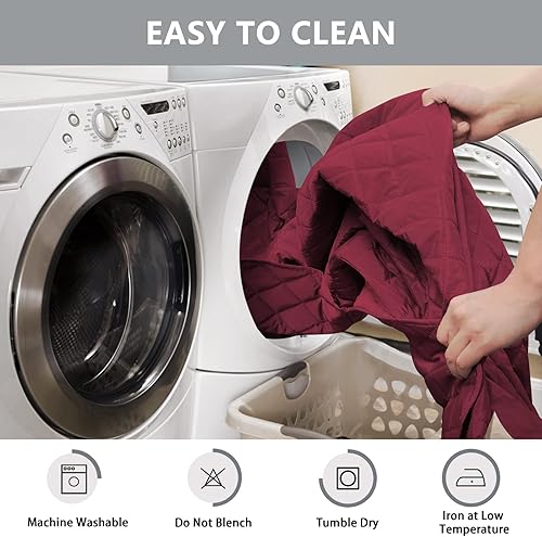 Miniatura 2 de Yastouay Funda de sofá fundas de sofá para sofá de 3 cojines funda de sofá impermeable con espuma antideslizante y correa elástica funda resistente