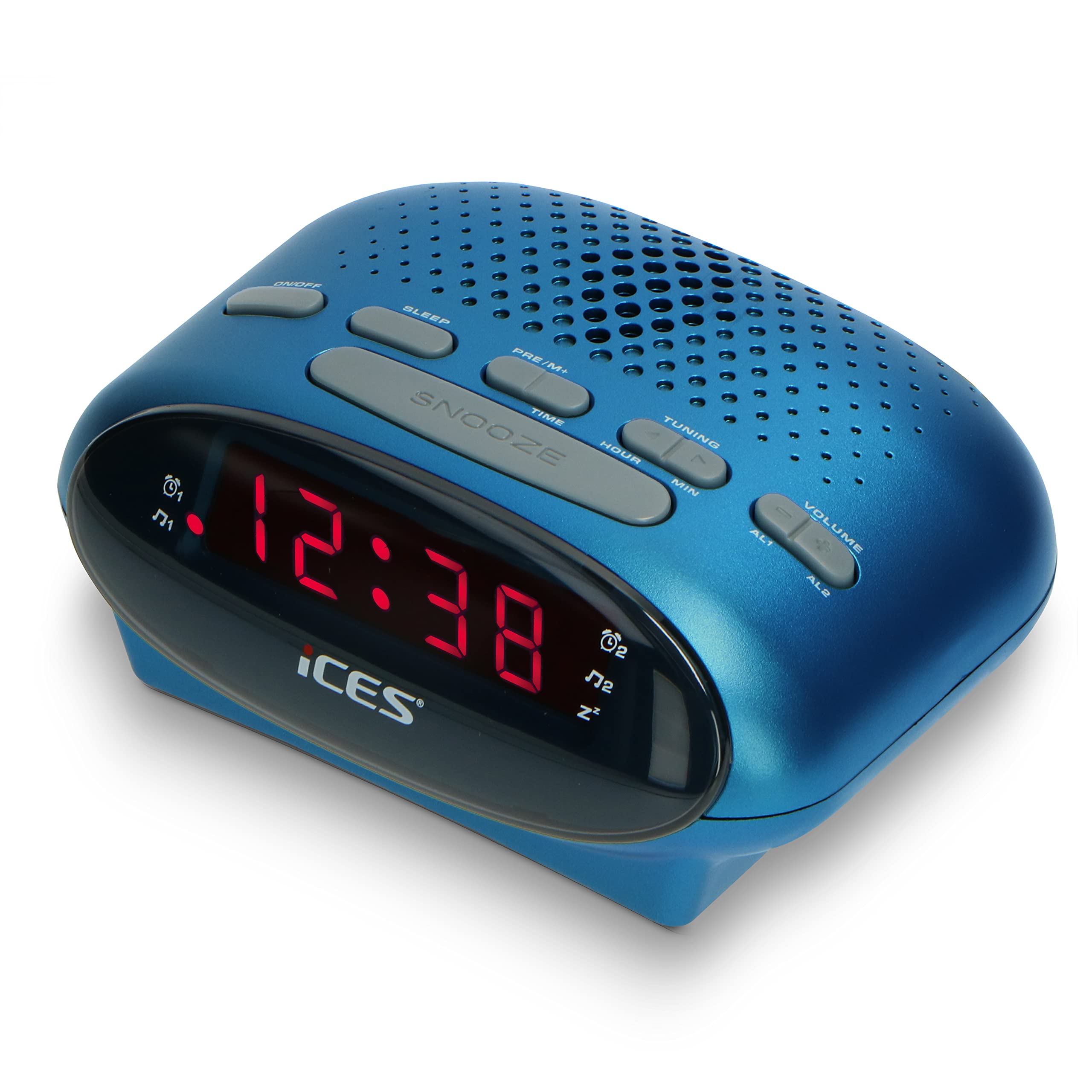 Lenco Icr-210 Radiobudzik, Niebieski, S