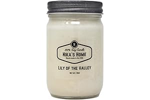 Nika's Home Lily of The Valley Scented Soy Jar Candle