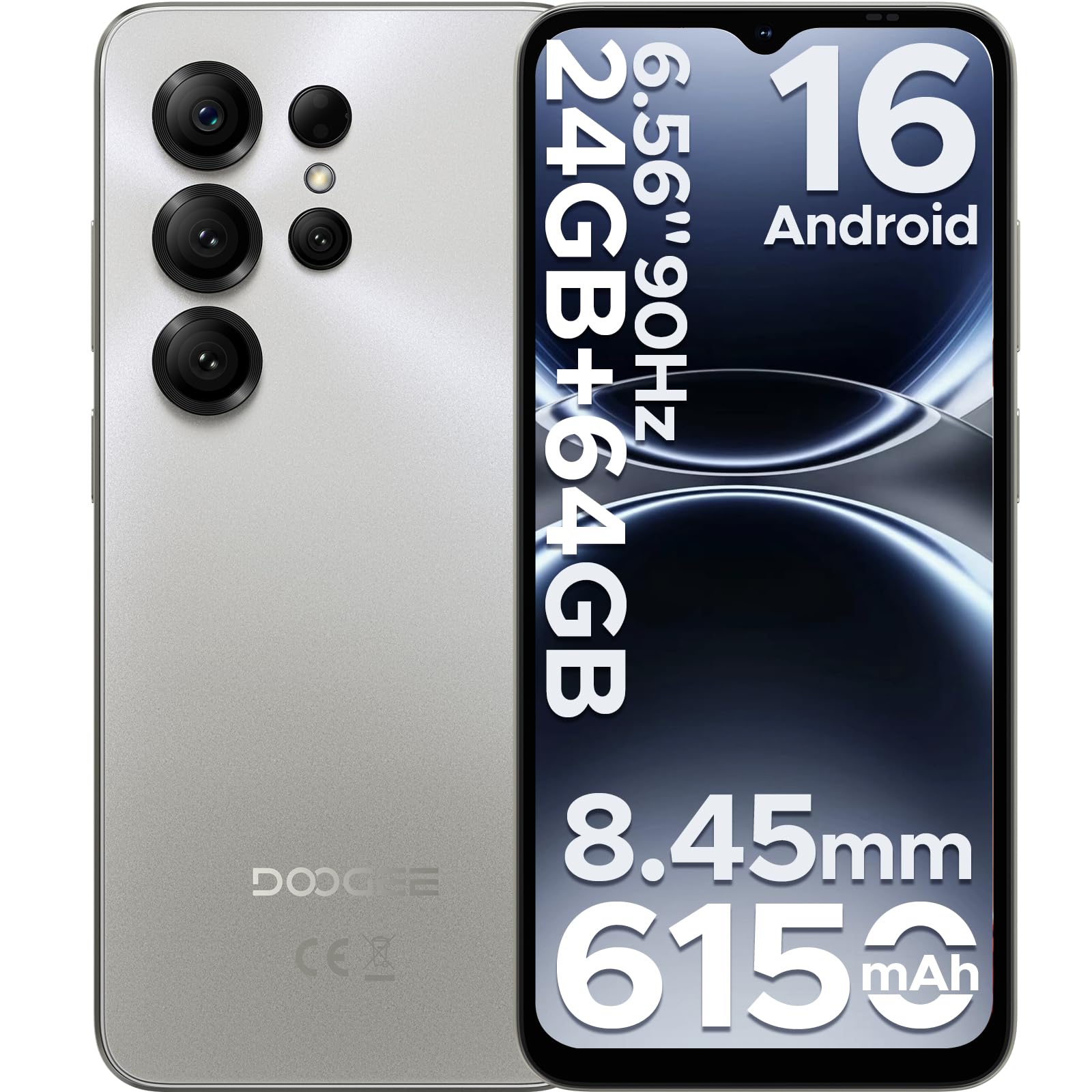 Amazon | 【最新 Andrid 16 スマホ SIMフリー】DOOGEESmart NOTE56X