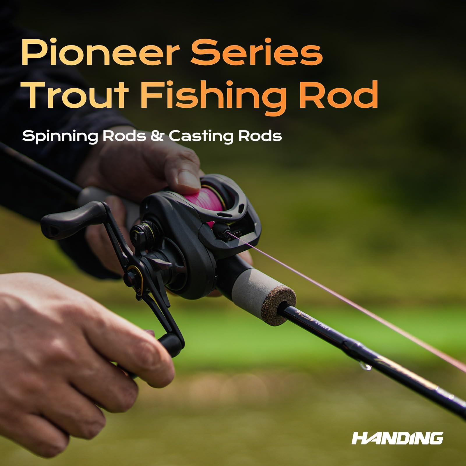 Amazon.com : HANDING M1 Ultralight Casting Rod 6'6'' + Pioneer Light Action Baitcaster Rod 6'6'' 2-Piece Rod : Sports & Outdoors Amazon.com : HANDING M1 Ultralight Casting Rod 6'6'' + Pioneer Light Action Baitcaster Rod 6'6'' 2-Piece Rod : Sports & Outdoors
