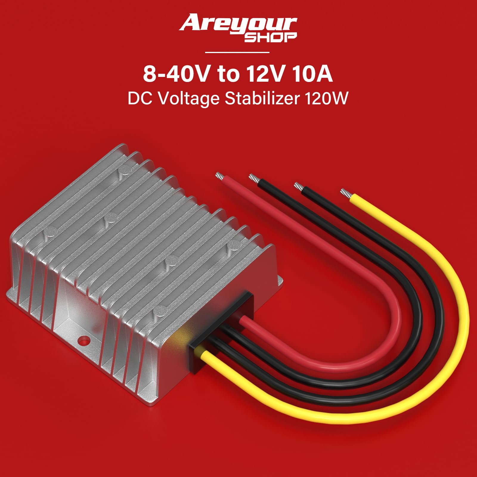 Stabilizzatore di tensione CC da 8-40 V a 12 V Amp Regolatore di alimentazione per auto Regolatore di alimentazione per auto Convertitore DC-DC impermeabile DC-DC Boost Buck Converter