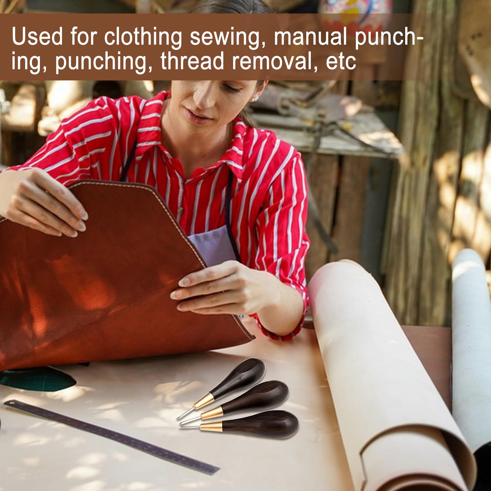 Alène à Coudre En Cuir, Machine à Coudre à La Main Antirouille, Pour