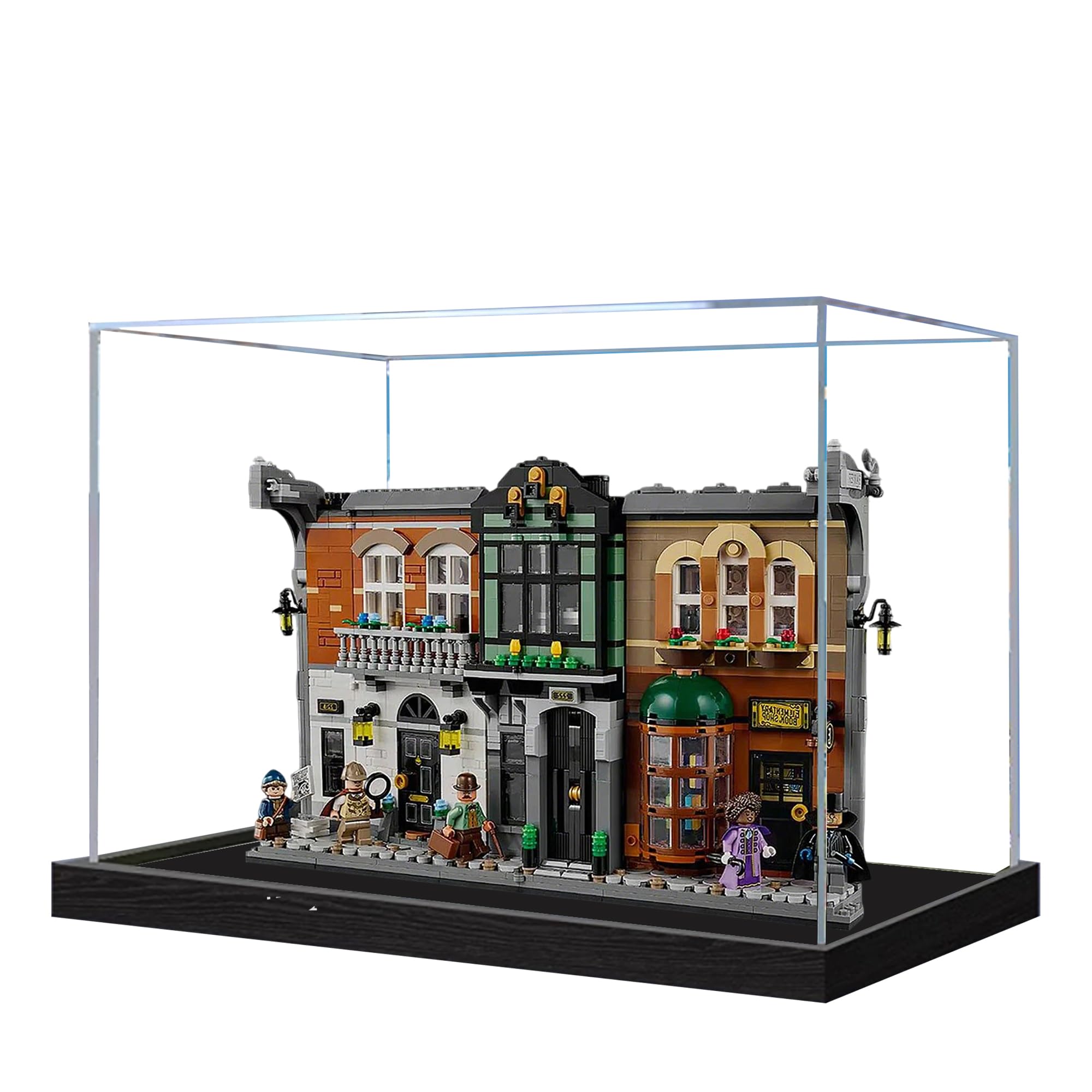Qixindgyh Yellow Acrylic Display Case For Lego 10351 Sherlock Book Stand Building Set,Clear Display Case, Dust-Proof Display Case Compatible With Lego 10351(Only Display Case) (Transparent 3Mm)