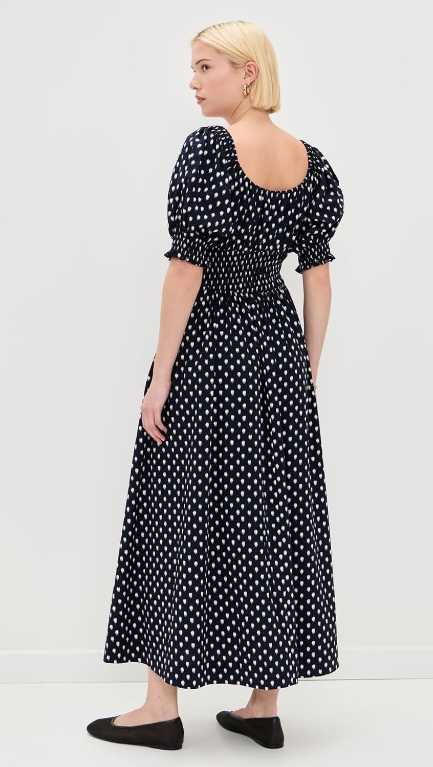 Madewell Women's Shibori Puff Sleeve Midi Dress - Image 4