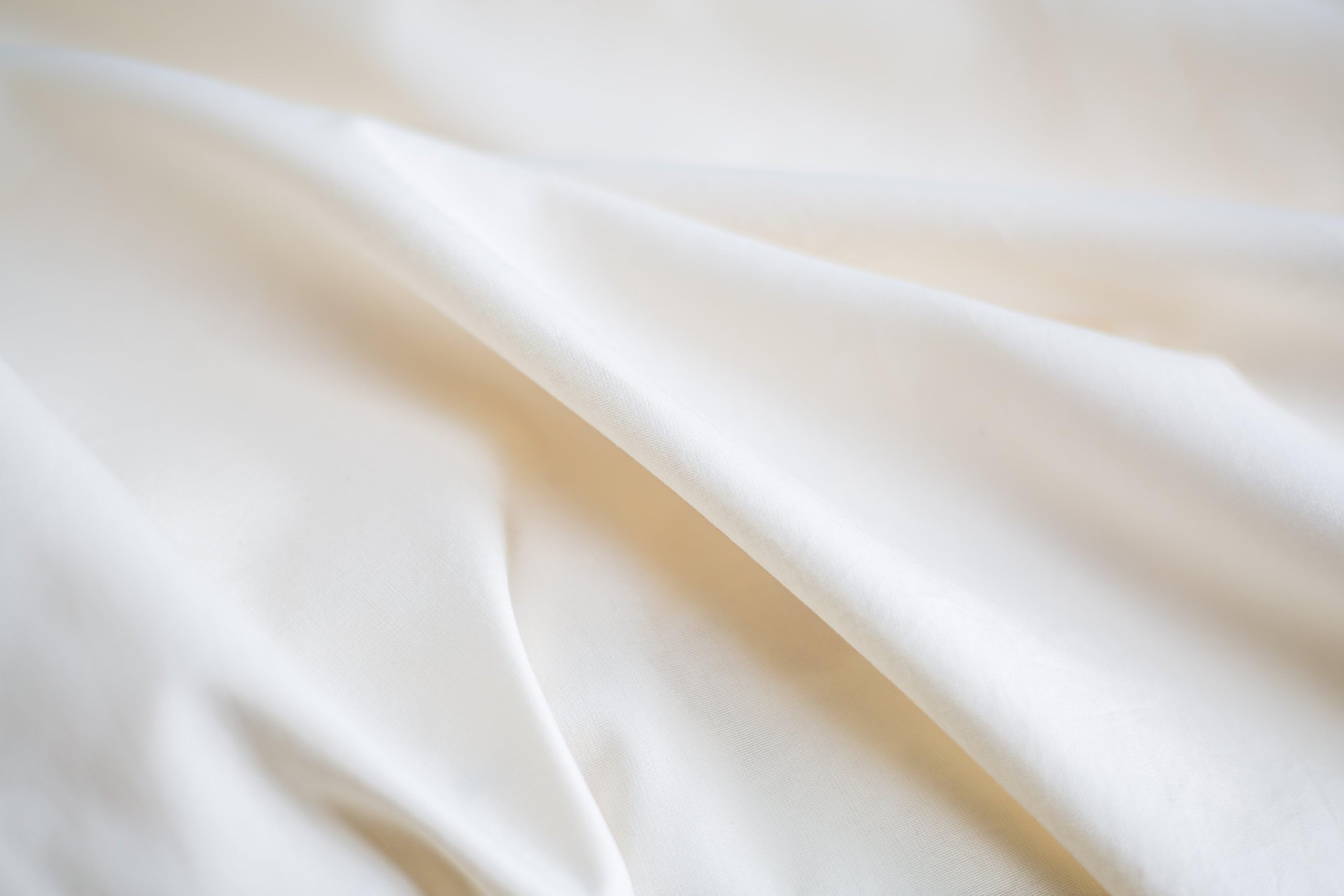 100% organic cotton deep fitted sheet, Double size, Ivory, Percale weave, 300 Thread Count + Free multipurpose cloth bag