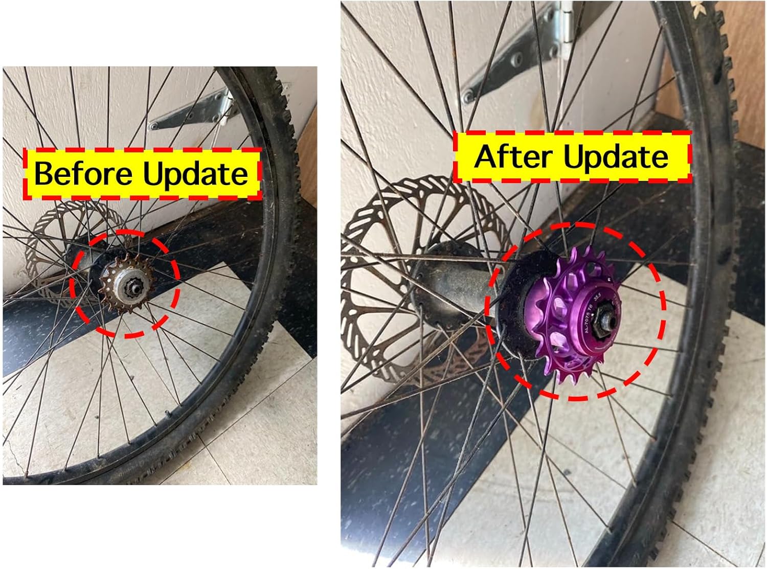 JFOYH Single Speed Conversion Kit with 15T / 16T / 18T Cogs, 7075 Aluminum Single Speed Cog with Spacers & Lockring, Compatible with Shimano HG Freehub for BMX & Dirt Jump