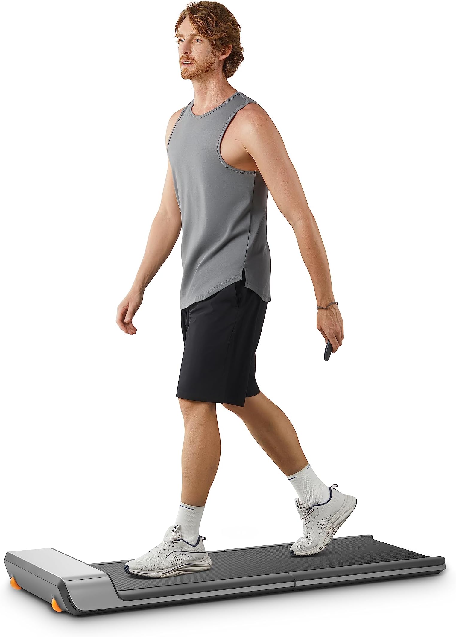 WalkingPad Folding Treadmill, Ultra Slim Foldable Treadmill Smart Fold Walking Pad Portable Safety Non Holder Gym and Running Device P1 Grey 0.5-3.72MPH