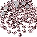 Beadsland 144pcs Flat Back Crystal Rhinestones Round Gems for Nail Art and Craft Glue Fix, Light Purple, SS40, 8.4-8.7mm