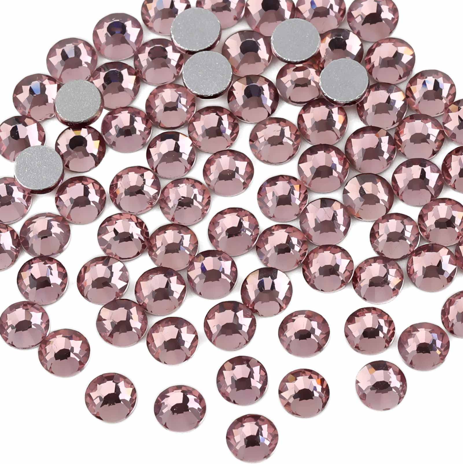 BEADSLAND Light Purple Flat Back Rhinestones for Nail Art & Crafts, SS40 (8.3-8.6mm) | 144pcs - main product image