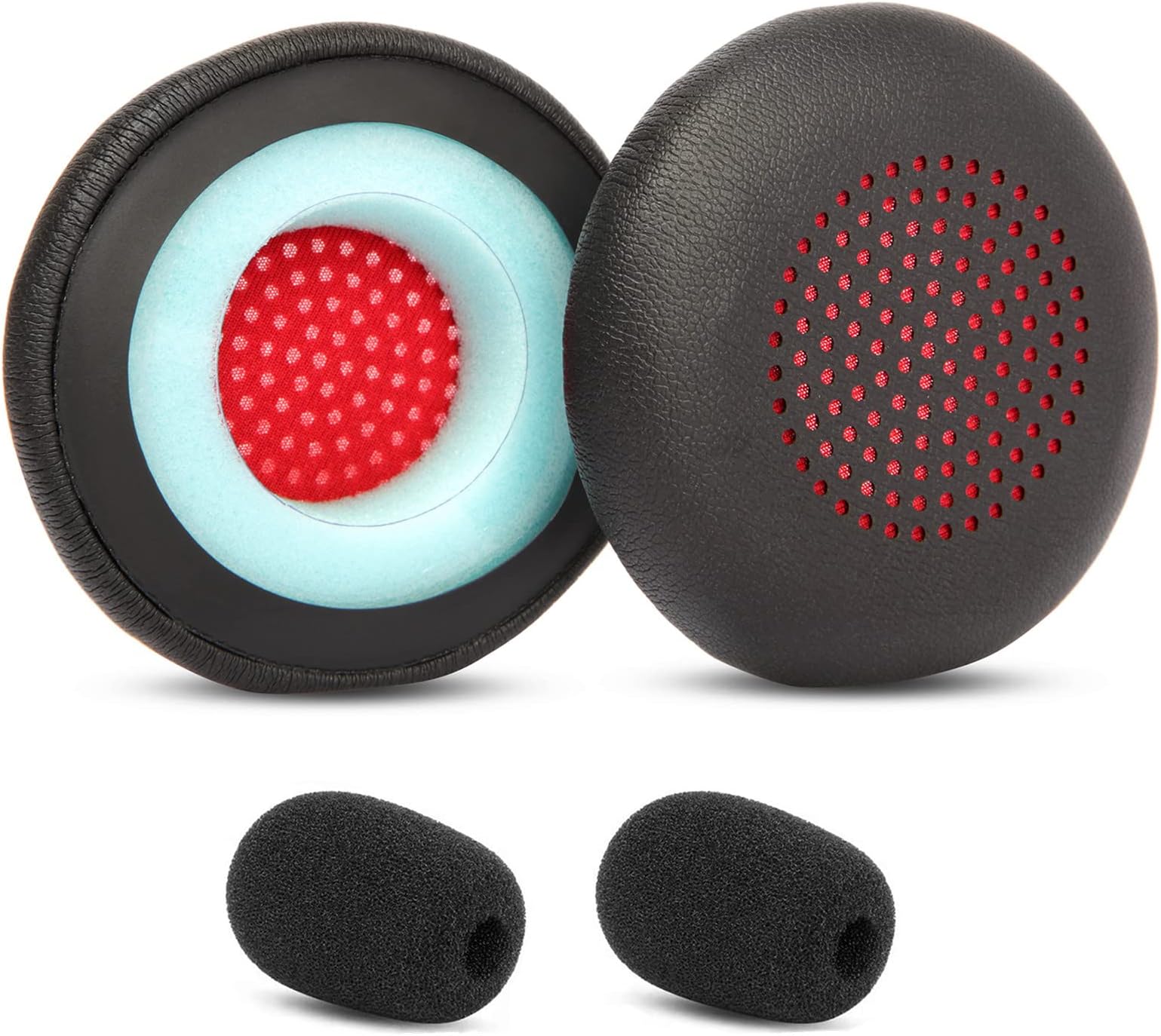 Voyager 4310 UC Replacement Ear Pads Ear Cushions Compatible with Poly Voyager 4310 UC/4320 UC/Voyager Focus UC/Voyager Focus 2 UC USB-A Headset Padding