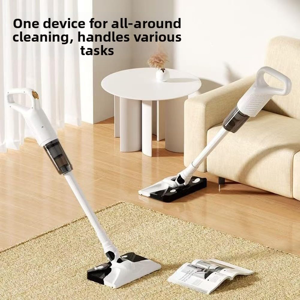 Aspirapolvere senza fili 2 in 1 Wet Dry Mop Palmare 50W Aspirazione 600ml Dust Cup Testa Flessibile per Casa Auto Pet Hair Adattatore UK (Nuovo Modello)