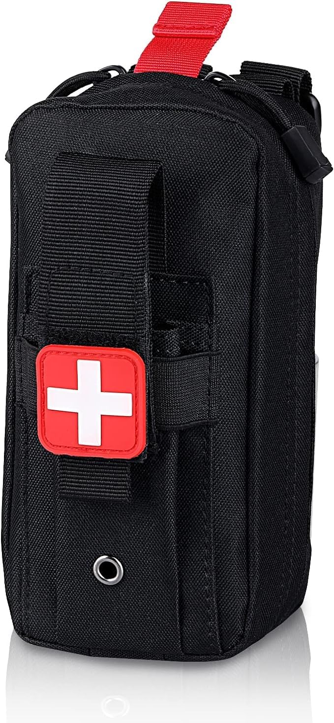 Molle Medical IFAK Pouch, EMT First Aid Pouch Bag, Tactical Emergency Survival Pouch, Empty Trauma Kit, Medical EDC Pouch for Outdoor Travel Camping Hiking Trekking, Climbing Hunting