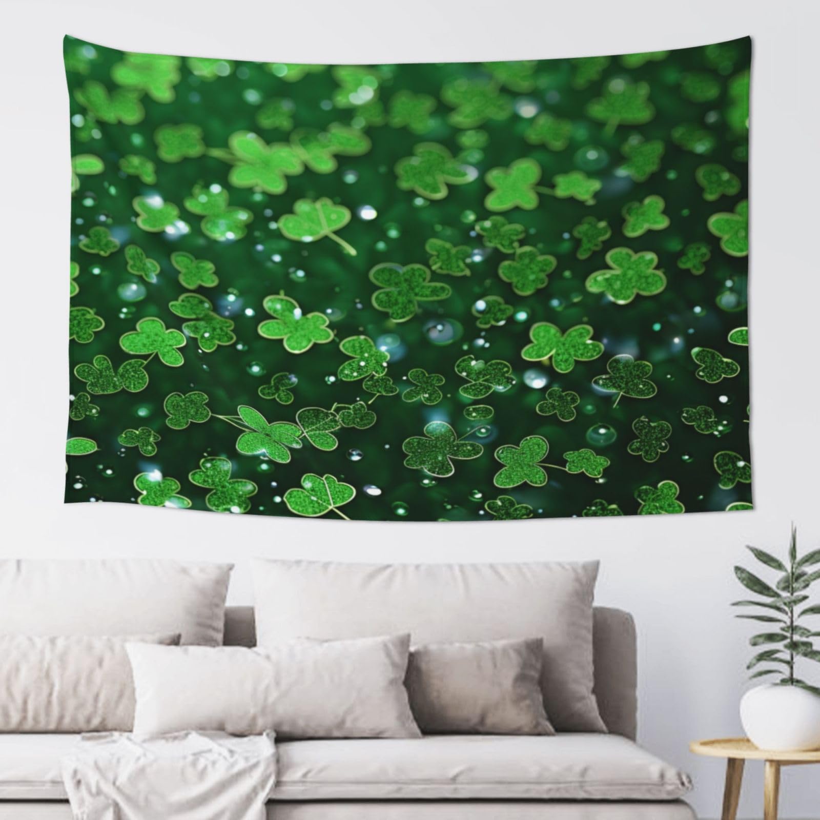 background st patrick's day glitter Tapestry for Bedroom Aesthetic, Wall Hanging Tapestries Art Decor Backdrop Wall Tapestry for Dorm Living Room Funny Poster Party Banner Background 40" X 60"